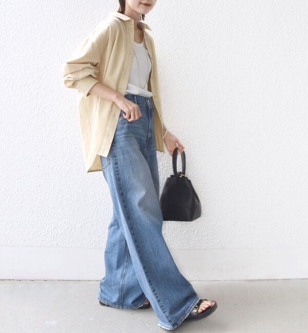 SHIPS for women「【WEB限定】〈洗濯機可能〉コーデュロイ ギャザー シャツ 羽織」|シャツ・ブラウス|