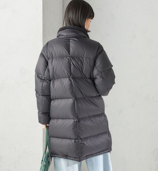 SHIPS for women「【SHIPS別注】TAION:〈手洗い可能〉ネック ボア ダウン コート」|ダウン|