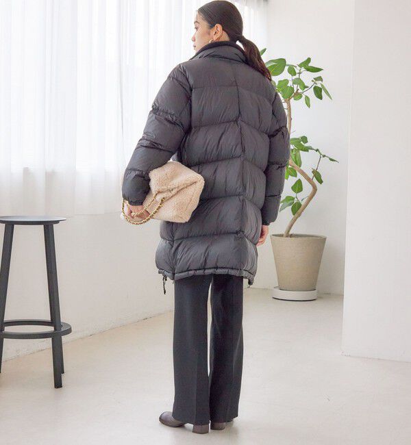 SHIPS for women「【SHIPS別注】TAION:〈手洗い可能〉ネック ボア ダウン コート」|ダウン|