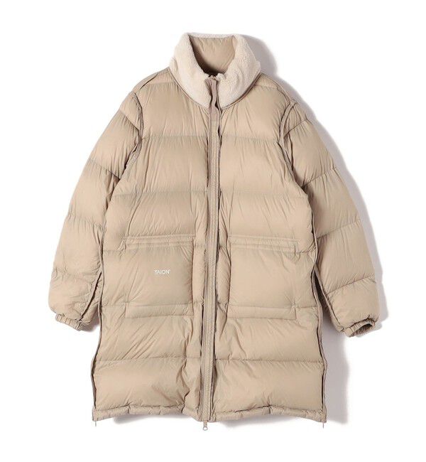 SHIPS for women「【SHIPS別注】TAION:〈手洗い可能〉ネック ボア ダウン コート」|ダウン|