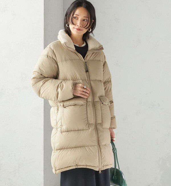 SHIPS for women「【SHIPS別注】TAION:〈手洗い可能〉ネック ボア ダウン コート」|ダウン|