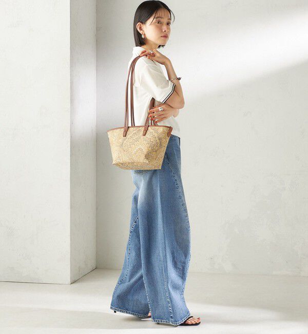 SHIPS for women「《追加予約》【SHIPS別注】BIT BLUE:バレル レック デニム パンツ」|デニム|