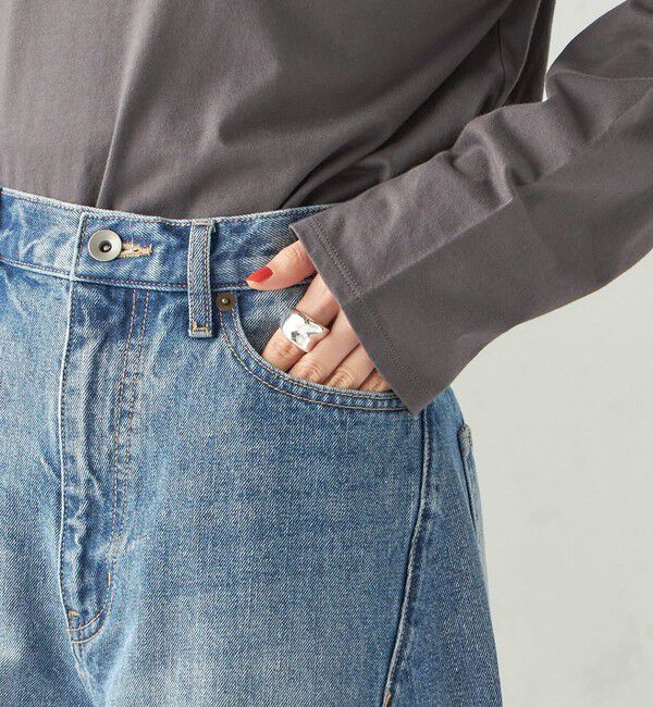 SHIPS for women「《追加予約》【SHIPS別注】BIT BLUE:バレル レック デニム パンツ」|デニム|