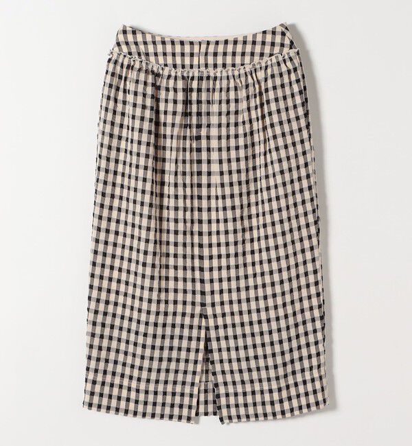 SHIPS any「SHIPS any:〈洗濯機可能〉ギンガムチェック サッカー タイト スカート」|スカート|