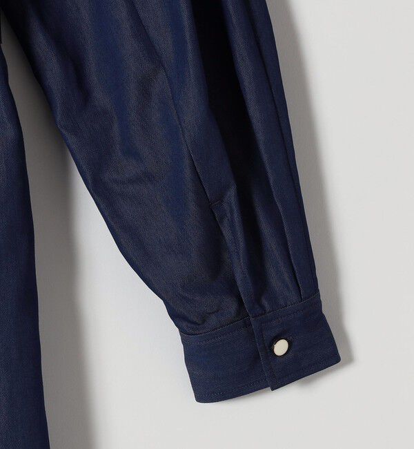 quaranciel「quaranciel:〈洗濯機可能〉ツイル Vネック ベルト フレア ワンピース」|ワンピース|