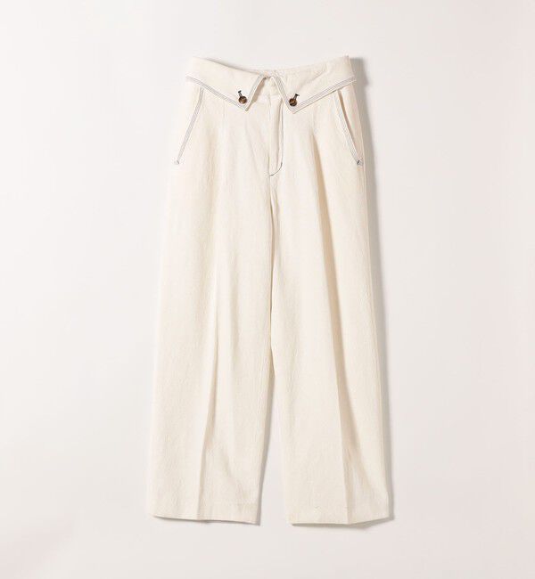 SHIPS any「SHIPS any:〈洗濯機可能〉カルゼ ターンバック ハイウエスト テーパード パンツ」|その他|