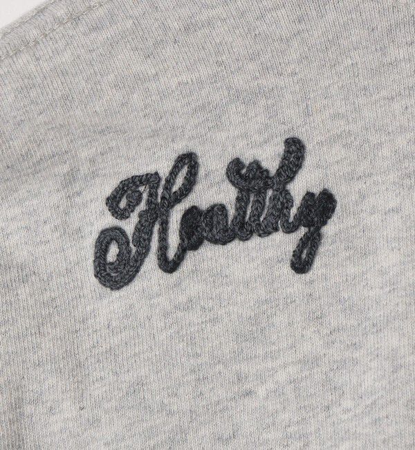 SHIPS any「【SHIPS any別注】Collegiate Pacific:〈洗濯機可能〉V ガゼット プリント & 刺繍 Tシャツ」|Tシャツ・カットソー|