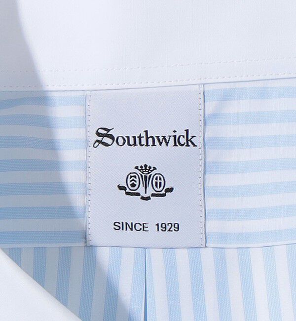 SHIPS「Southwick: コットン ボールド ストライプ ラウンド カラー シャツ」|シャツ・ブラウス|