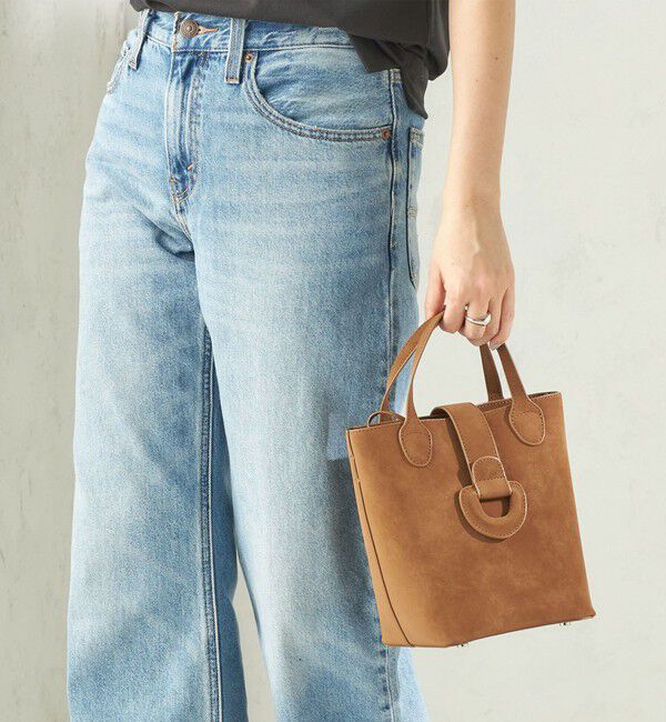 SHIPS for women「《予約》ピーチスキン調 ミニ キューブ トート」|トートバッグ|