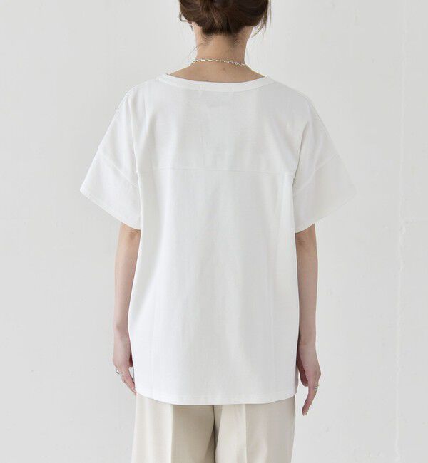 quaranciel「《予約》quaranciel:〈接触冷感/汗染み防止加工/洗濯機可能〉CAT プリント TEE」|Tシャツ・カットソー|