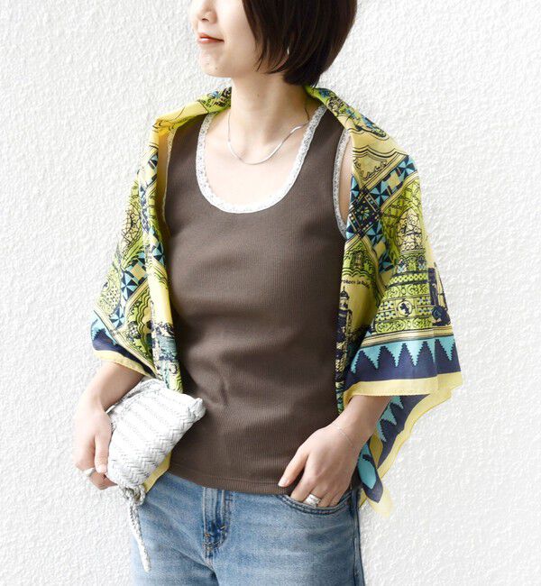 SHIPS for women「〈手洗い可能〉レース トリミング 2WAY タンクトップ」|タンクトップ|