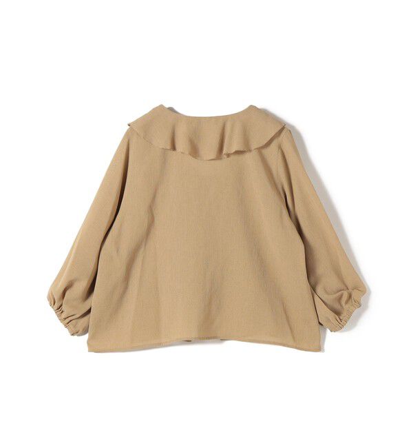 SHIPS Colors 「SHIPS Colors:〈手洗い可能〉メッシュ 羽織り ラッフル シャツ」|シャツ・ブラウス|