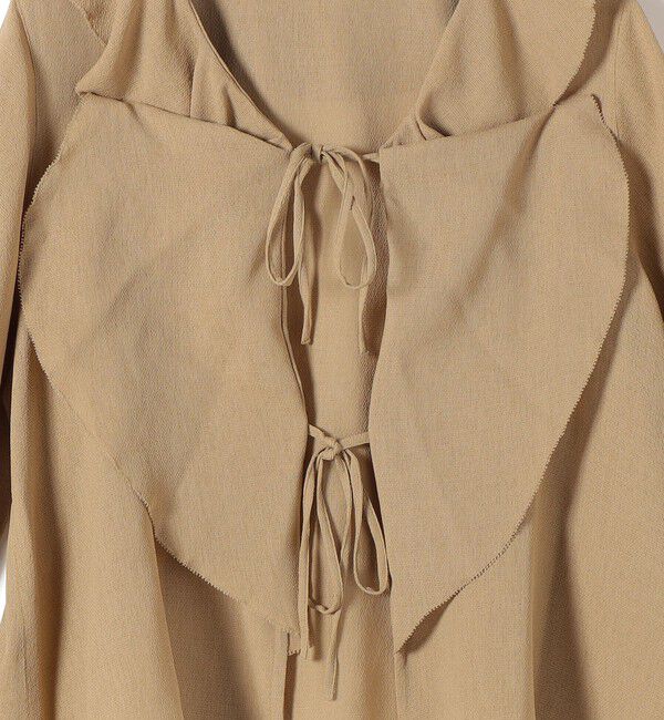 SHIPS Colors 「SHIPS Colors:〈手洗い可能〉メッシュ 羽織り ラッフル シャツ」|シャツ・ブラウス|