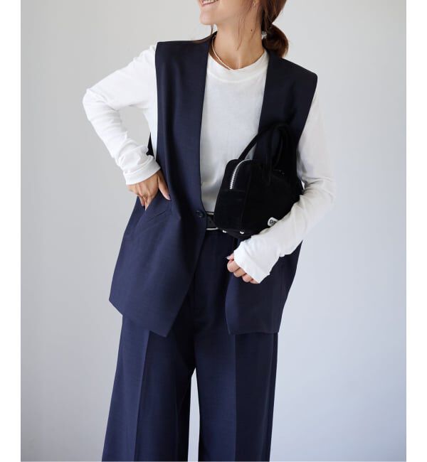 OUTDOOR PRODUCTS Usual Things「ORDINARY Vネックジレ セットアップ対応」|その他|ネイビー