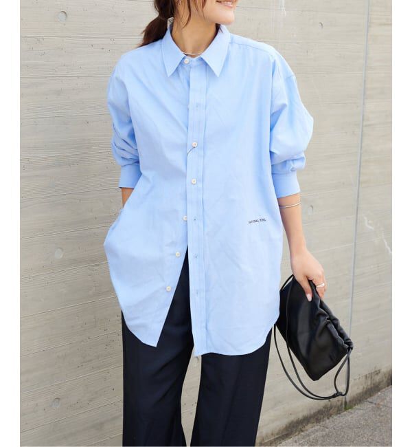 OUTDOOR PRODUCTS Usual Things「RATIONAL GIRLロゴ刺繍オックスフォードシャツ」|シャツ・ブラウス|