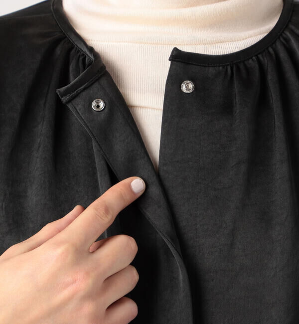 Ballsey「スライミーサテン コクーンベスト」|ベスト・ジレ|