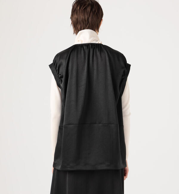 Ballsey「スライミーサテン コクーンベスト」|ベスト・ジレ|