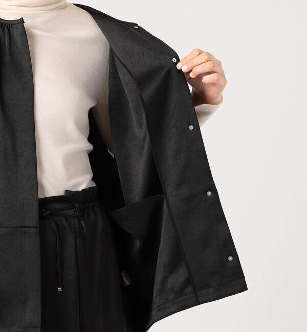 Ballsey「スライミーサテン コクーンベスト」|ベスト・ジレ|