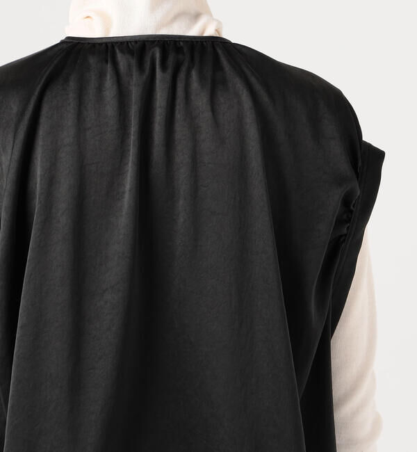 Ballsey「スライミーサテン コクーンベスト」|ベスト・ジレ|