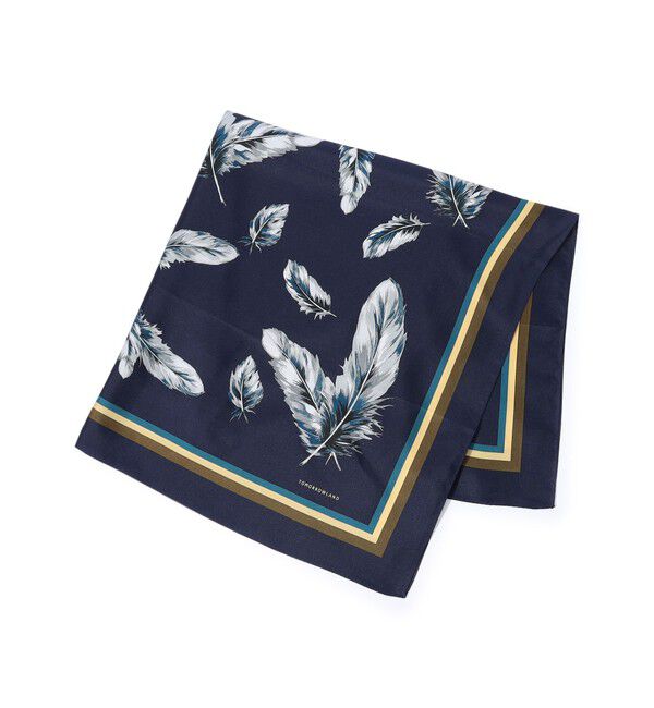 TOMORROWLAND GOODS「TOMORROWLAND シルク スカーフ」|バンダナ・スカーフ|68 ネイビー系