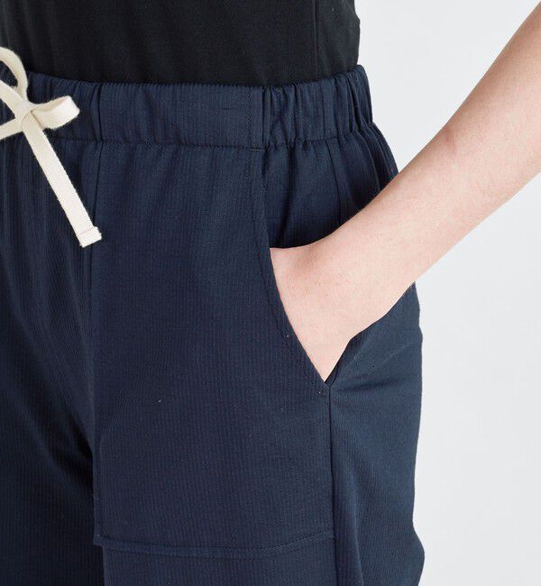 MACPHEE「コットンリネンストライプ イージーストレートパンツ」|その他|