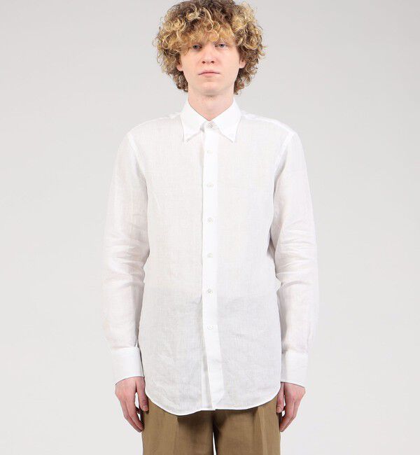 TOMORROWLAND MENS「アイリッシュリネン ボタンダウンシャツ」|シャツ・ブラウス|