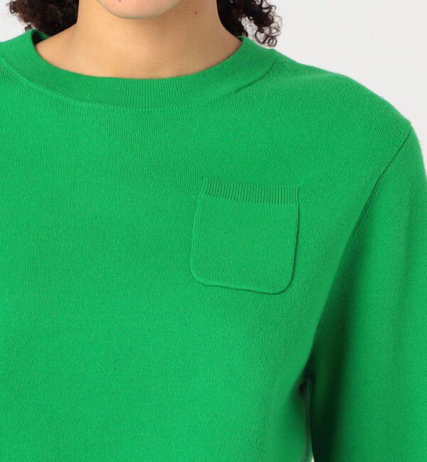 CABaN「コットンカシミヤ ポケットプルオーバー」|ニット・セーター|