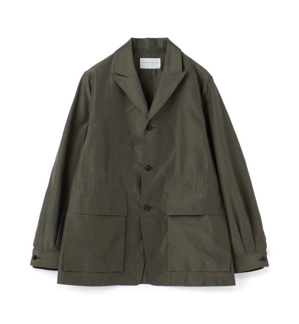 TOMORROWLAND MENS「ブラタクシルク ピークドラペルブルゾン」|ブルゾン・スタジャン|57 カーキ