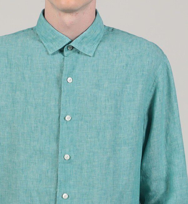 TOMORROWLAND MENS「リネン セミワイドカラーシャツ」|シャツ・ブラウス|