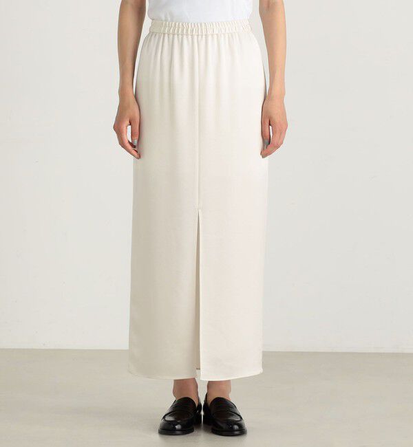 Edition「ハンマーサテン タイトスカート」|タイト|