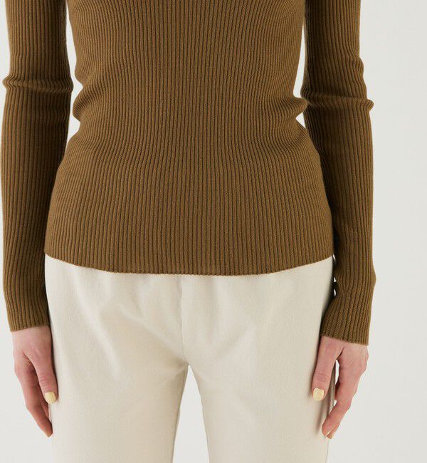 GALERIE VIE「プルミエールウールリブ タートルネックプルオーバー」|ニット・セーター|