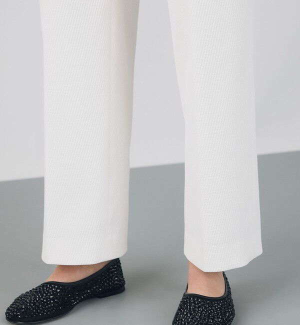 DES PRES「ツイルジャカード セミワイドパンツ」|スラックス|