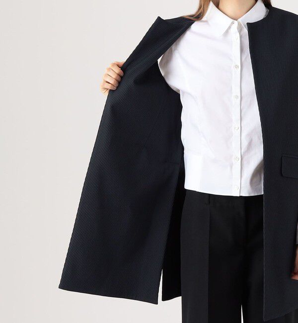 DES PRES「ツイルジャカード クルーネックジレ」|ベスト・ジレ|