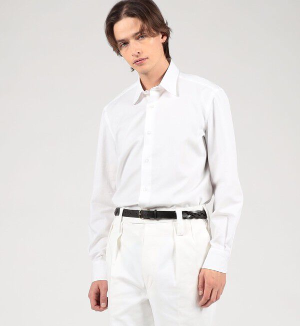 TOMORROWLAND MENS「TOMORROWLAND PILGRIM コットンピケ レギュラーカラーシャツ」|シャツ・ブラウス|