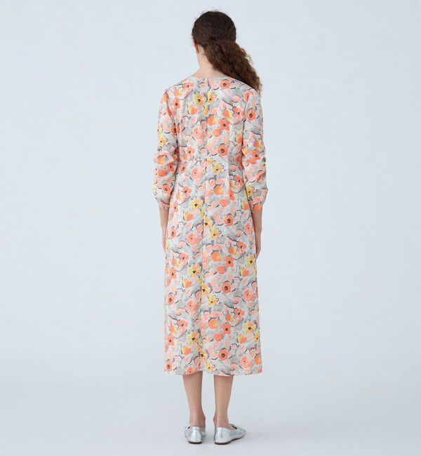 Ballsey「スプリングフラワープリント ドロストギャザーワンピース」|ワンピース|