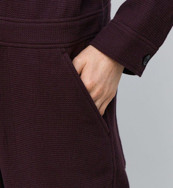 BACCA「ワッフルクロス リラックスジャンプスーツ」|オールインワン|