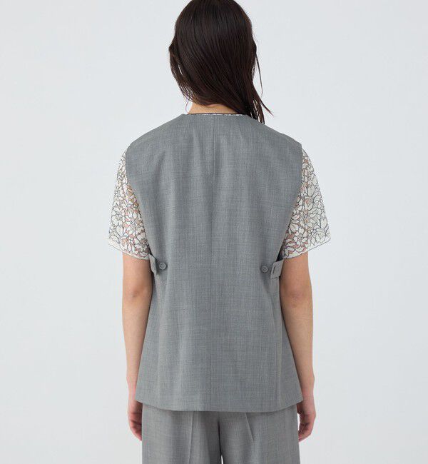 TOMORROWLAND collection「ファインウーステッドウール カラーレスジレ」|ベスト・ジレ|