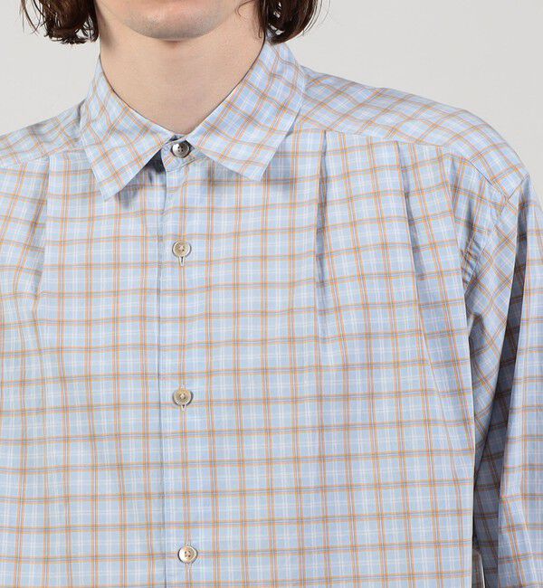 TOMORROWLAND MENS「レギュラーカラープルオーバータックシャツ」|シャツ・ブラウス|