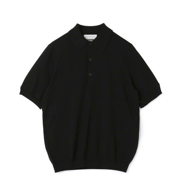TOMORROWLAND MENS「TOMORROWLAND tricot シルクコットン ニットポロシャツ SESIA」|ニット・セーター|19 ブラック