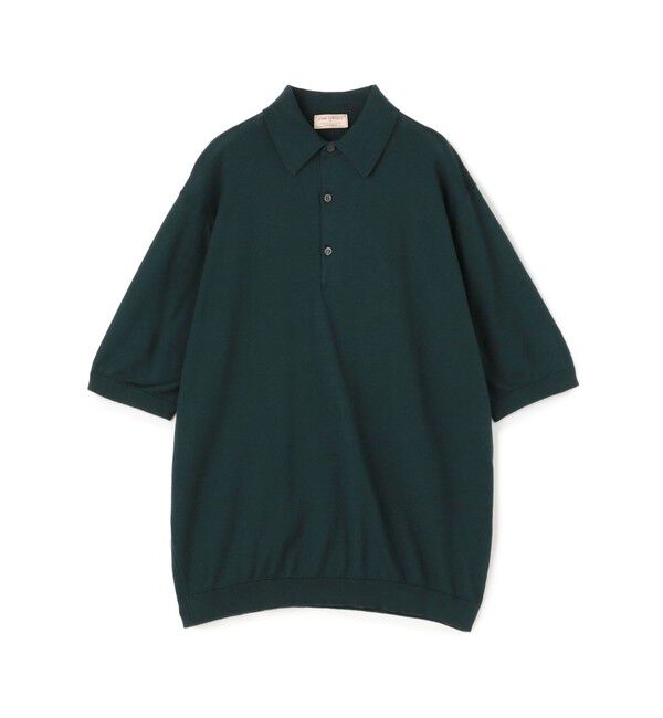 TOMORROWLAND MENS「【別注】JOHN SMEDLEY コットン ポロカラーニット」|ニット・セーター|59 ダークグリーン