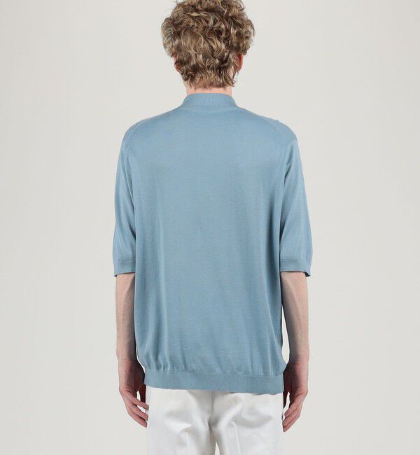 TOMORROWLAND MENS「【別注】JOHN SMEDLEY コットン ポロカラーニット」|ニット・セーター|