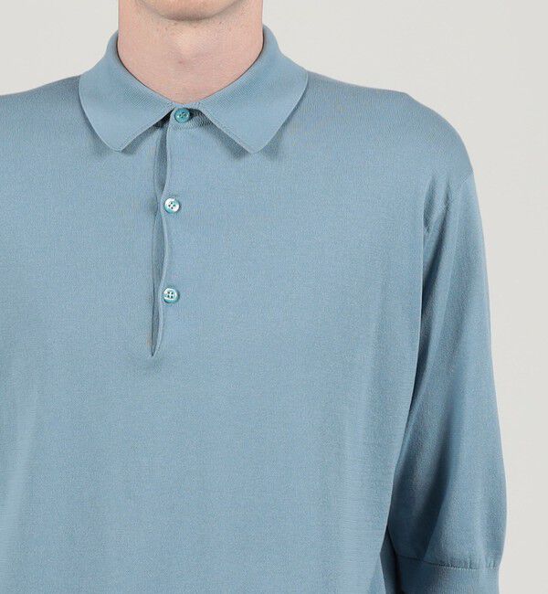 TOMORROWLAND MENS「【別注】JOHN SMEDLEY コットン ポロカラーニット」|ニット・セーター|