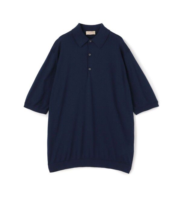 TOMORROWLAND MENS「【別注】JOHN SMEDLEY コットン ポロカラーニット」|ニット・セーター|69 ネイビー