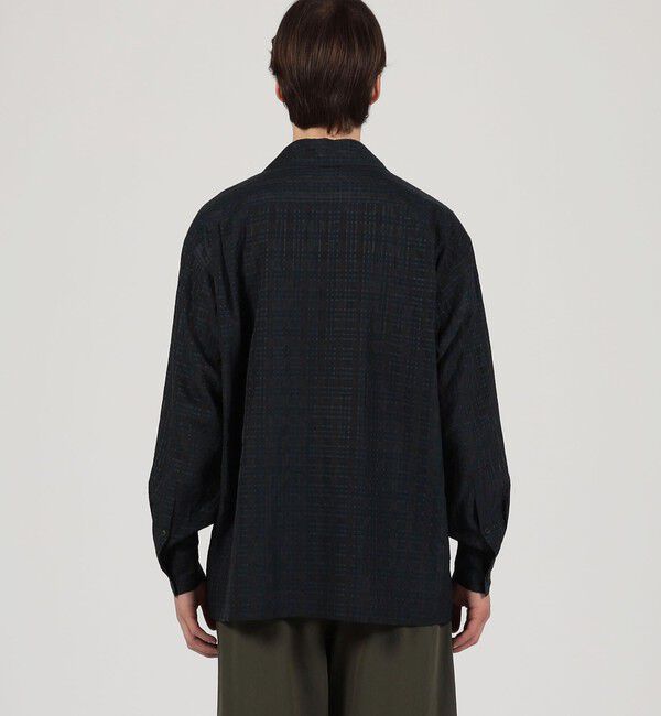 TOMORROWLAND MENS「ポリエステル キュプラ ナイロン チェック ダブルポケットシャツ」|シャツ・ブラウス|