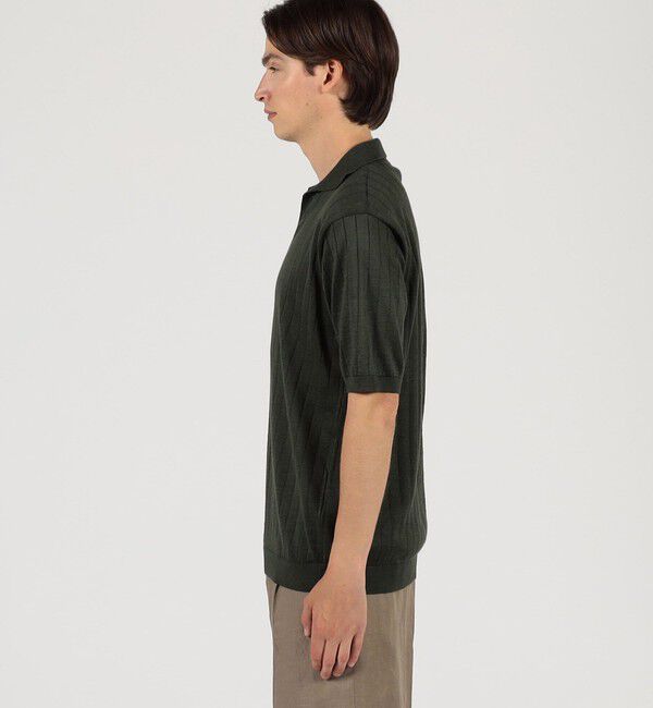 TOMORROWLAND MENS「ラミー ハーフスリーブ プルオーバーニット」|ニット・セーター|