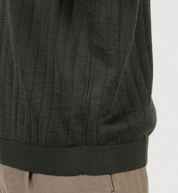 TOMORROWLAND MENS「ラミー ハーフスリーブ プルオーバーニット」|ニット・セーター|