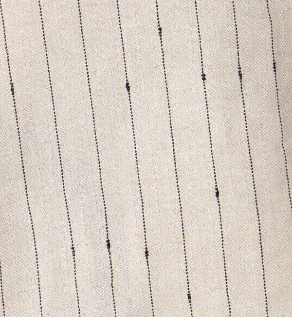 GALERIE VIE「リネンシルクノットストライプ ネックバンドベスト」|ベスト・ジレ|