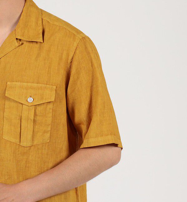 TOMORROWLAND MENS「リネン ダブルポケットハーフスリーブシャツ」|シャツ・ブラウス|