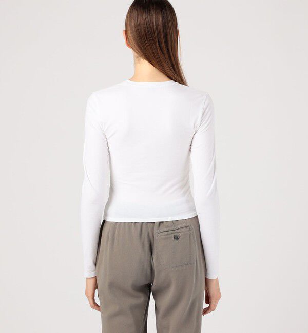 JAMES PERSE「コットンポリエステルジャージー サイドシャーリングTシャツ WMTP3232」|Tシャツ・カットソー|