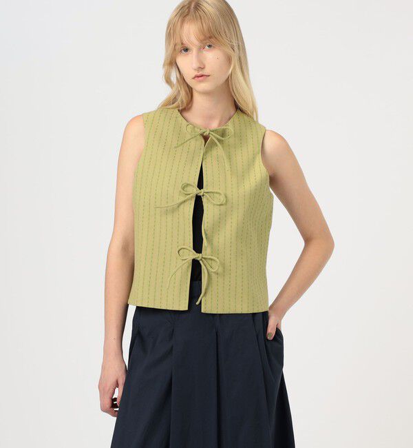 TOMORROWLAND GOODS「LUTCHMIAH JACQUARD RIBBON ベスト」|ベスト・ジレ|